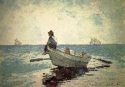 Winslow Homer Small fishing boats on the boy oil on canvas